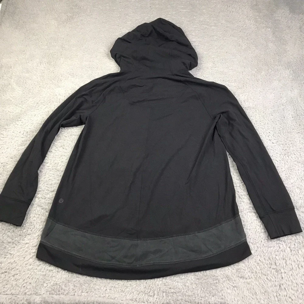Lululemon Starting Place Hoodie Womens 4 Black Rulu Performance Pullover Sweater